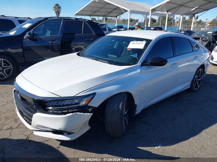 VIN 1HGCV1F35MA089796 2021 HONDA ACCORD SPORT