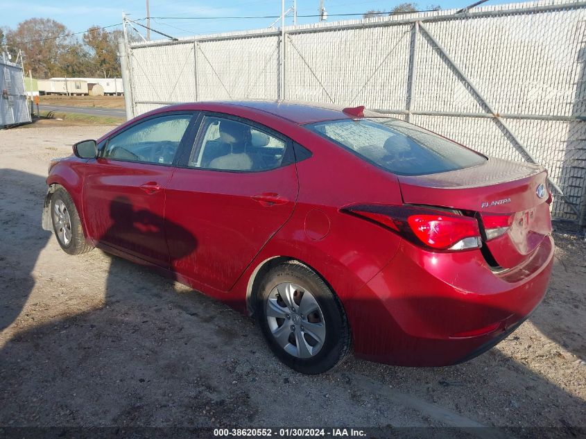 2016 HYUNDAI ELANTRA SE/SPORT/LIMITED - 5NPDH4AE1GH781698