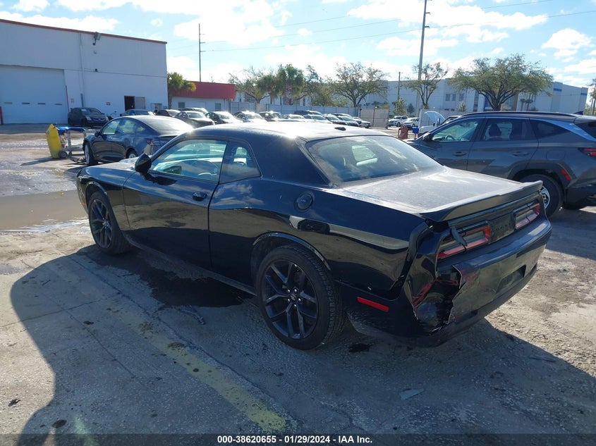 VIN 2C3CDZAG2NH233449 2022 DODGE CHALLENGER SXT