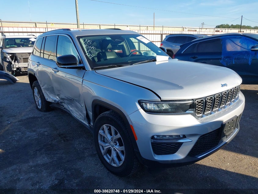 VIN 1C4RJHBG0N8553592 2022 JEEP GRAND CHEROKEE LIMITED 4X4