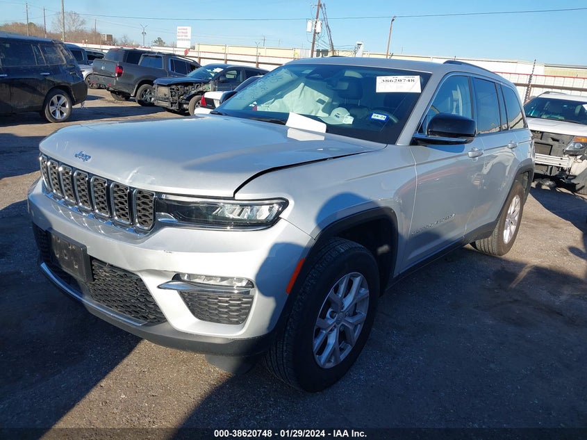 VIN 1C4RJHBG0N8553592 2022 JEEP GRAND CHEROKEE LIMITED 4X4