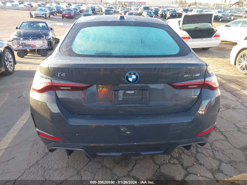 2023 BMW I4 EDRIVE40 WBY73AW01PFR04108