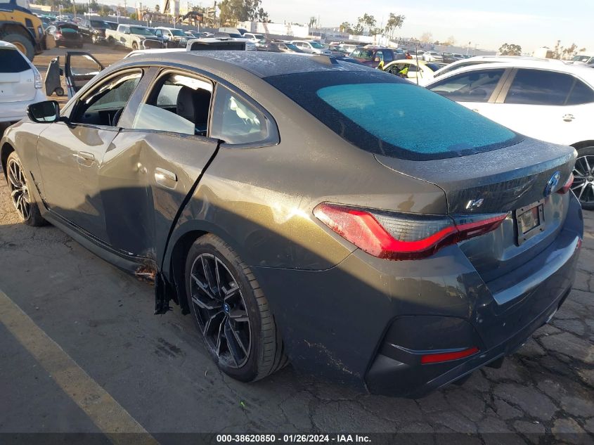 2023 BMW I4 EDRIVE40 WBY73AW01PFR04108