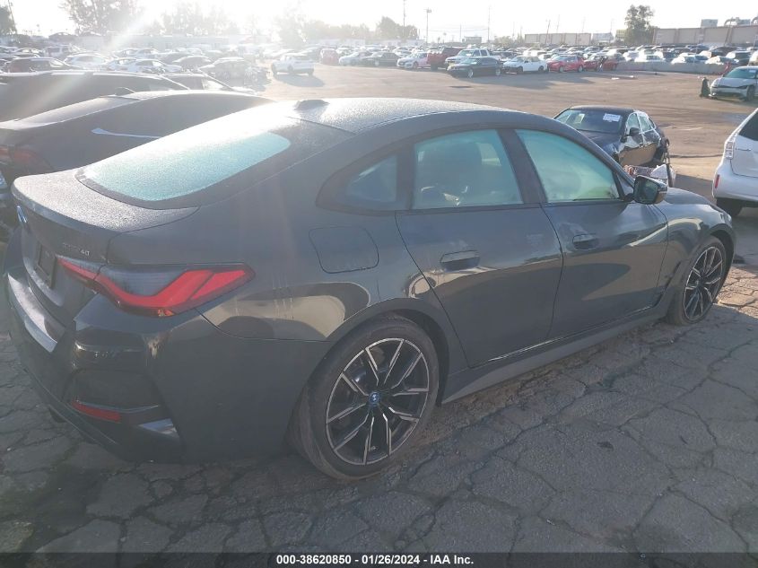 2023 BMW I4 EDRIVE40 WBY73AW01PFR04108