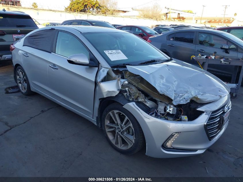 2017 HYUNDAI ELANTRA LIMITED - 5NPD84LF7HH049647