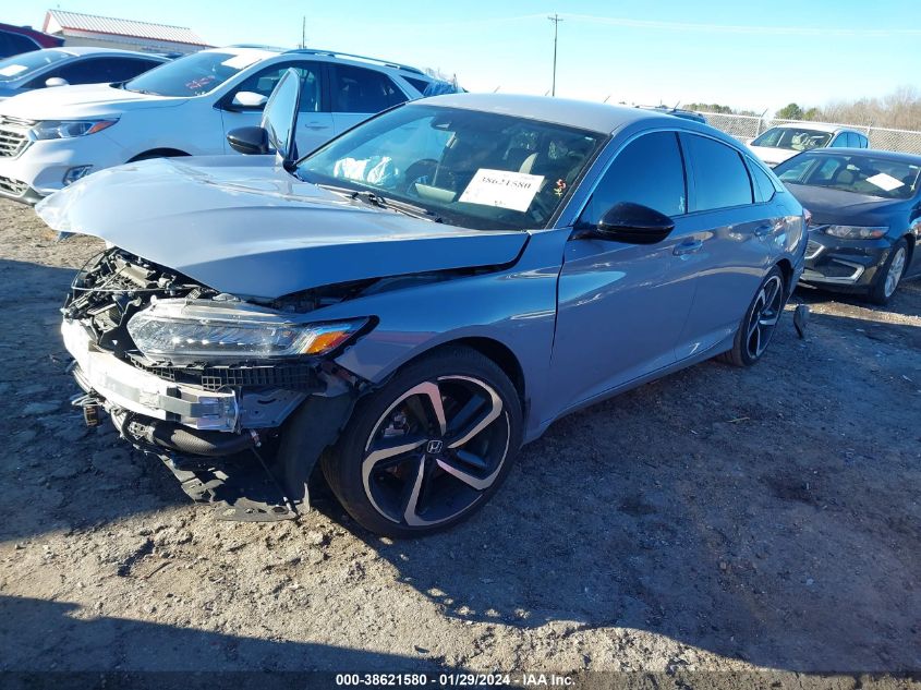 2021 HONDA ACCORD SPORT - 1HGCV1F32MA053418
