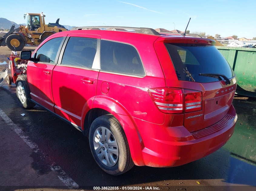 VIN 3C4PDCAB1JT533743 2018 DODGE JOURNEY SE