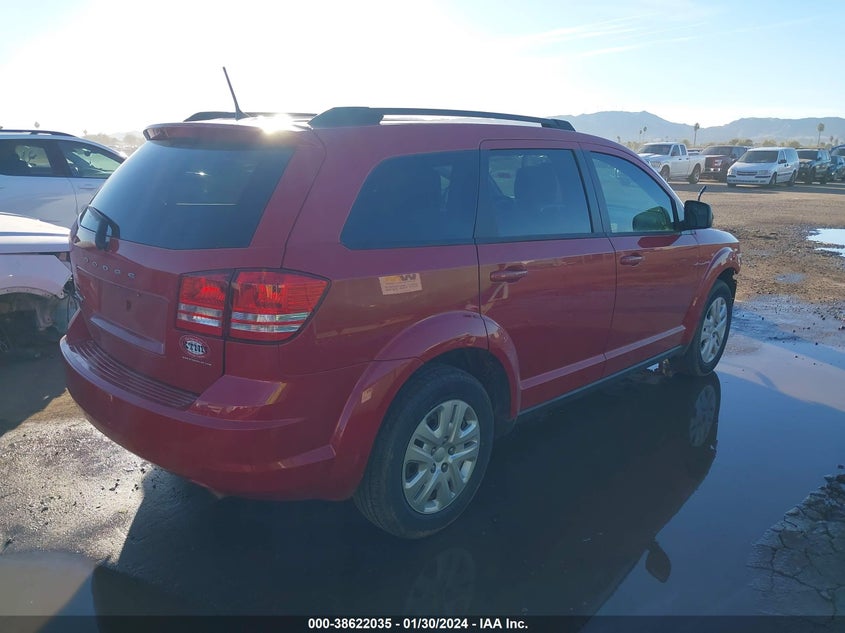VIN 3C4PDCAB1JT533743 2018 DODGE JOURNEY SE