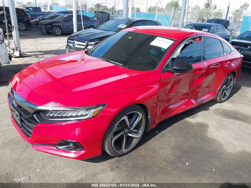 2022 HONDA ACCORD SPORT SPECIAL EDITION - 1HGCV1F49NA060635