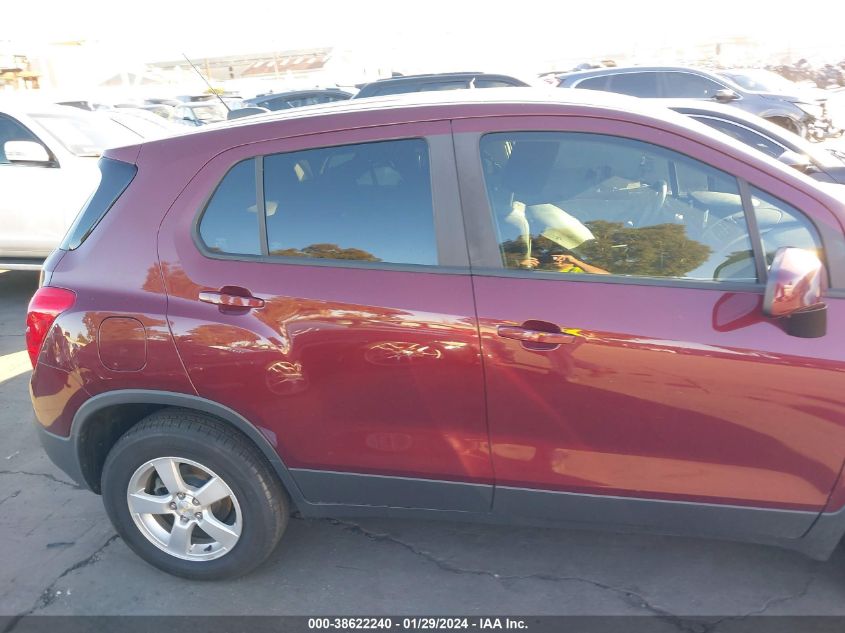 2016 CHEVROLET TRAX 1LS - 3GNCJNSBOGL269643