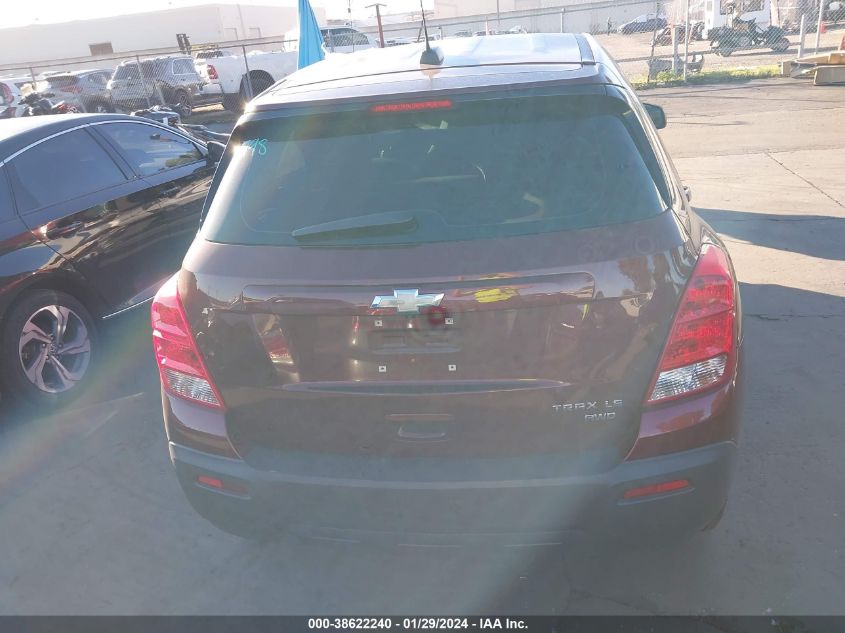 2016 CHEVROLET TRAX 1LS - 3GNCJNSBOGL269643