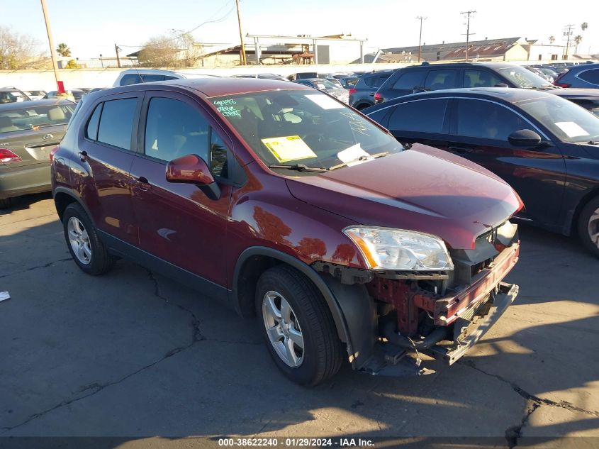 2016 CHEVROLET TRAX 1LS - 3GNCJNSBOGL269643