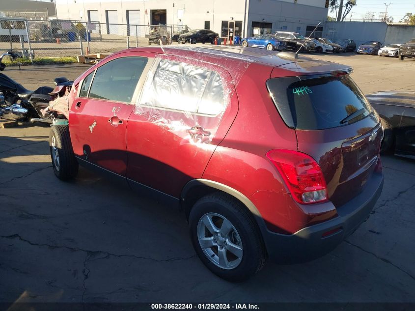 2016 CHEVROLET TRAX 1LS - 3GNCJNSBOGL269643