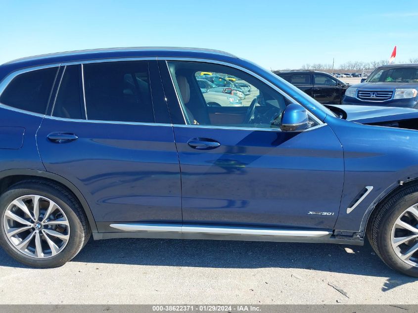 2018 BMW X3 XDRIVE30I - 5UXTR9C51JLC83329