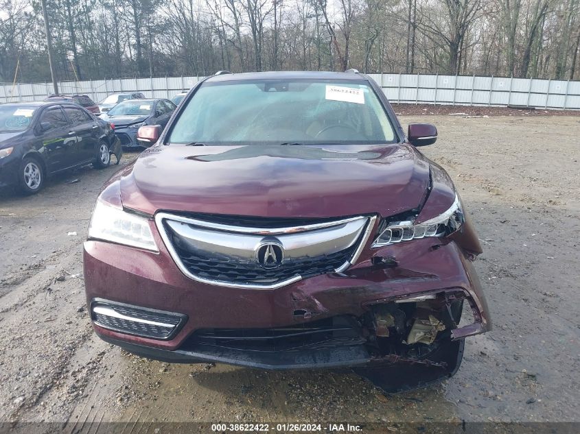 2014 ACURA MDX TECHNOLOGY PACKAGE - 5FRYD3H45EB009493