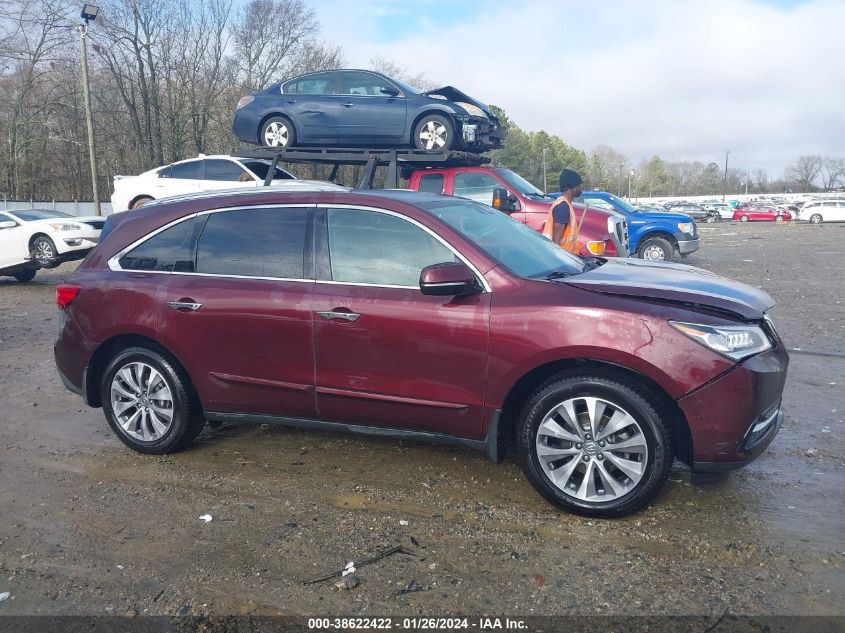 2014 ACURA MDX TECHNOLOGY PACKAGE - 5FRYD3H45EB009493