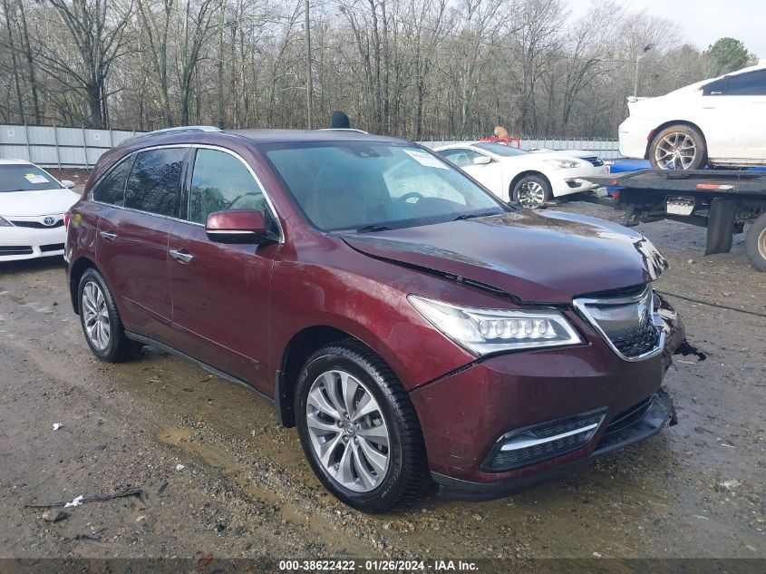 2014 ACURA MDX TECHNOLOGY PACKAGE - 5FRYD3H45EB009493