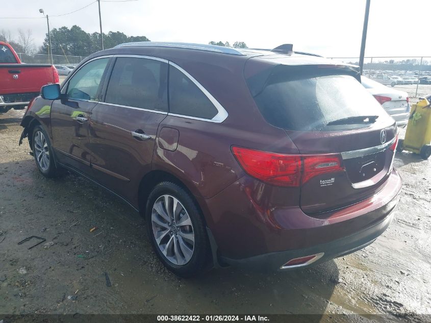 2014 ACURA MDX TECHNOLOGY PACKAGE - 5FRYD3H45EB009493