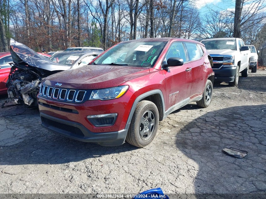 VIN 3C4NJCAB3LT219966 2020 JEEP COMPASS SPORT FWD