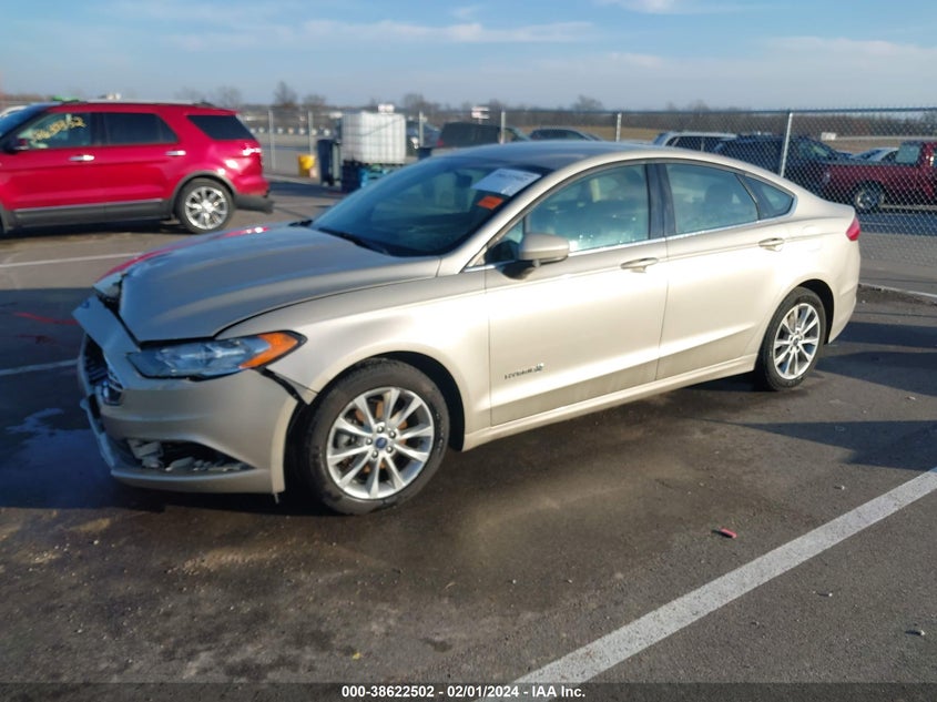 VIN 3FA6P0LU6HR301281 2017 FORD FUSION HYBRID SE
