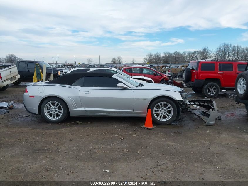 2015 CHEVROLET CAMARO LT - 2G1FD3D39F9221544