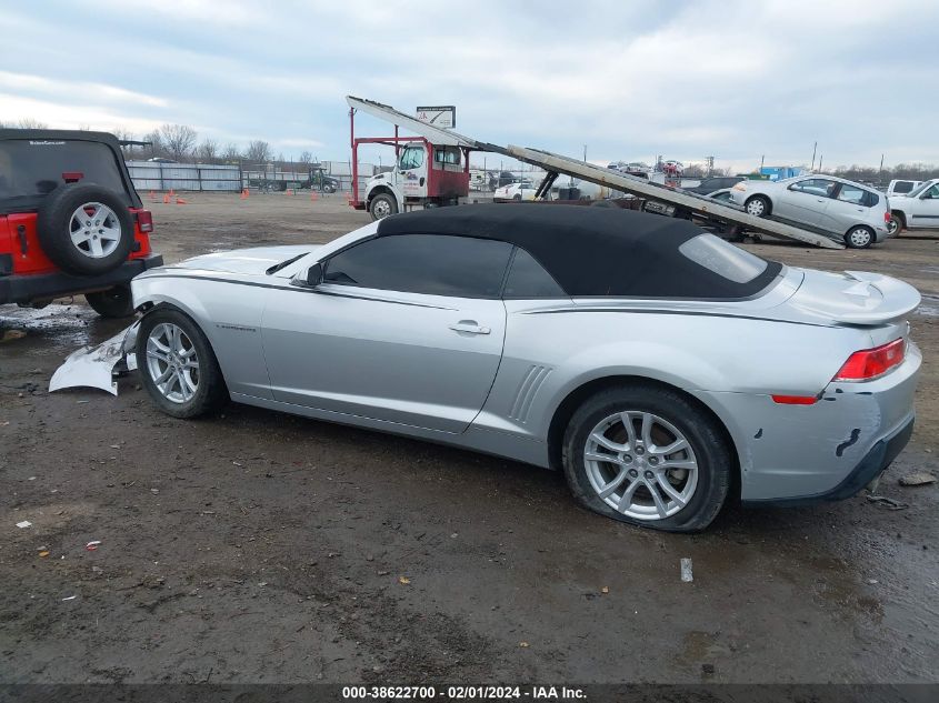 2015 CHEVROLET CAMARO LT - 2G1FD3D39F9221544