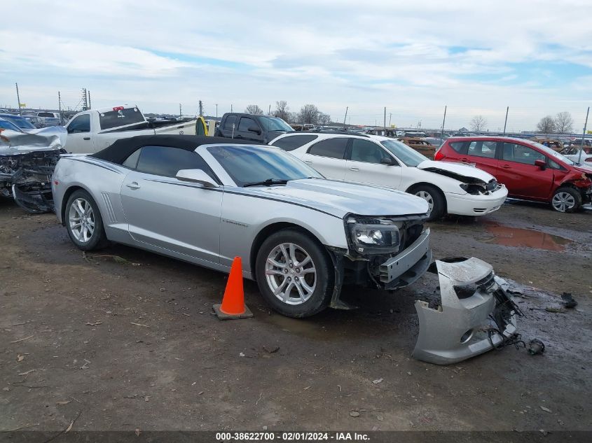 2015 CHEVROLET CAMARO LT - 2G1FD3D39F9221544