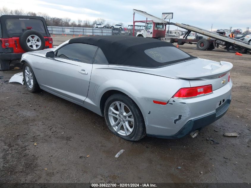 2015 CHEVROLET CAMARO LT - 2G1FD3D39F9221544