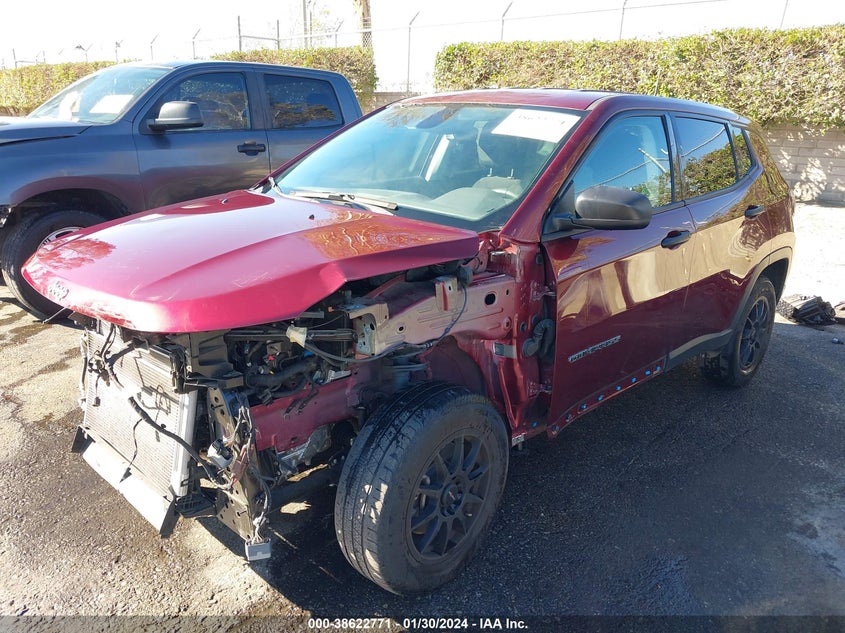 VIN 3C4NJCAB5LT257523 2020 JEEP COMPASS SPORT FWD
