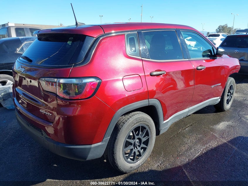 VIN 3C4NJCAB5LT257523 2020 JEEP COMPASS SPORT FWD