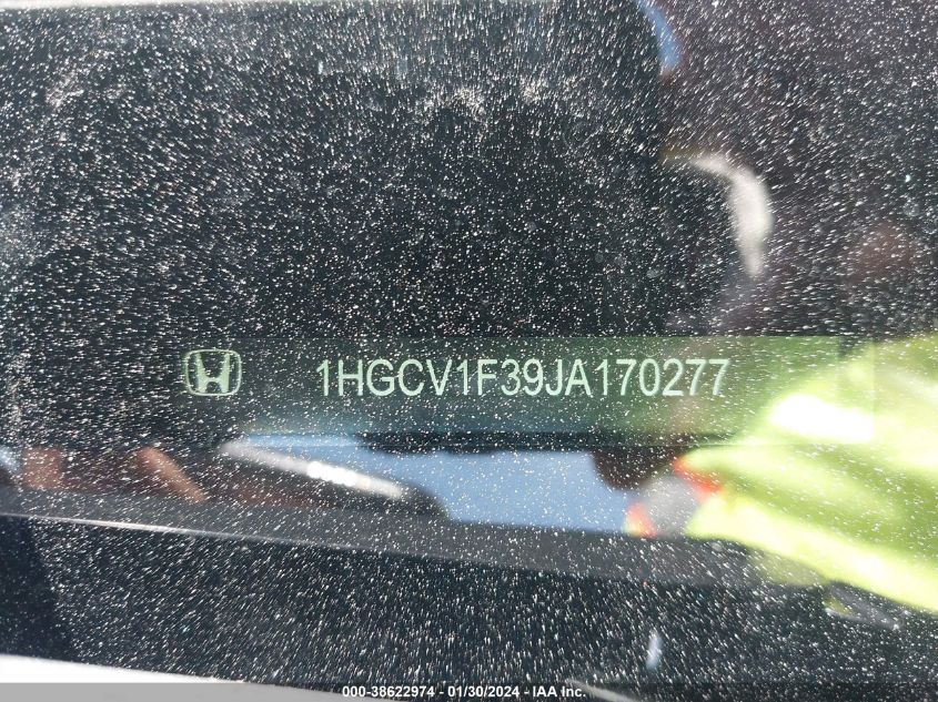 2018 HONDA ACCORD SPORT - 1HGCV1F39JA170277