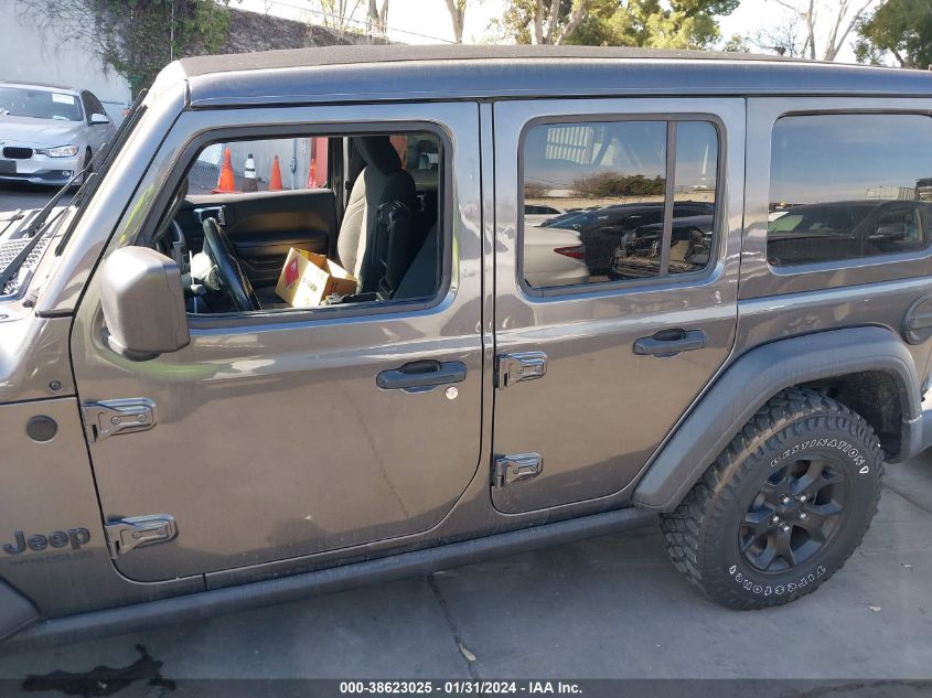 2021 JEEP WRANGLER UNLIMITED WILLYS 4X4 - 1C4HJXDM1MW623426