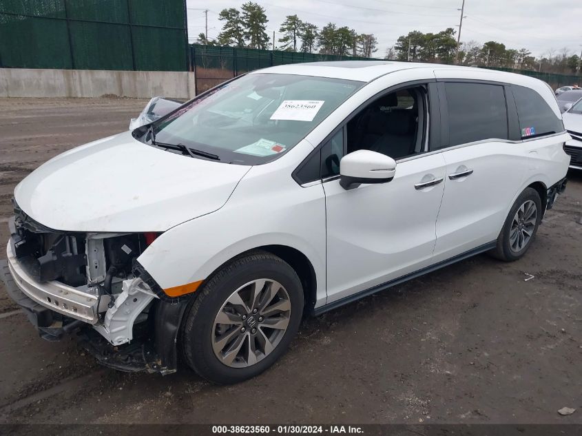 2021 HONDA ODYSSEY EX-L - 5FNRL6H78MB019258