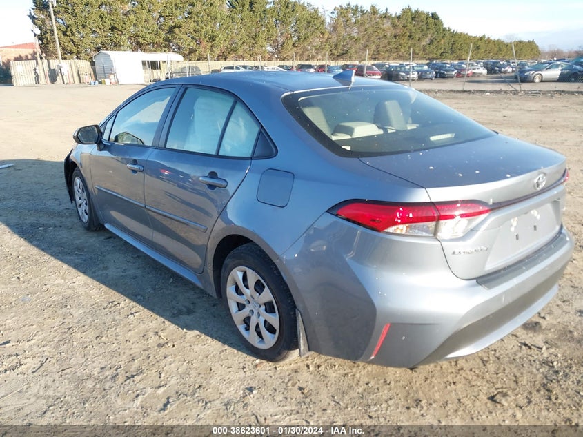 VIN JTDEPMAE0N3007930 2022 TOYOTA COROLLA LE