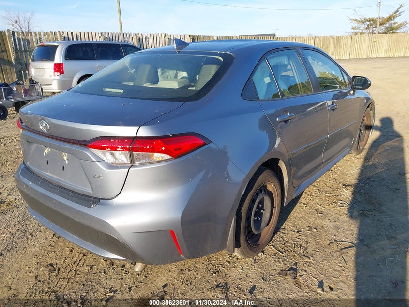 VIN JTDEPMAE0N3007930 2022 TOYOTA COROLLA LE