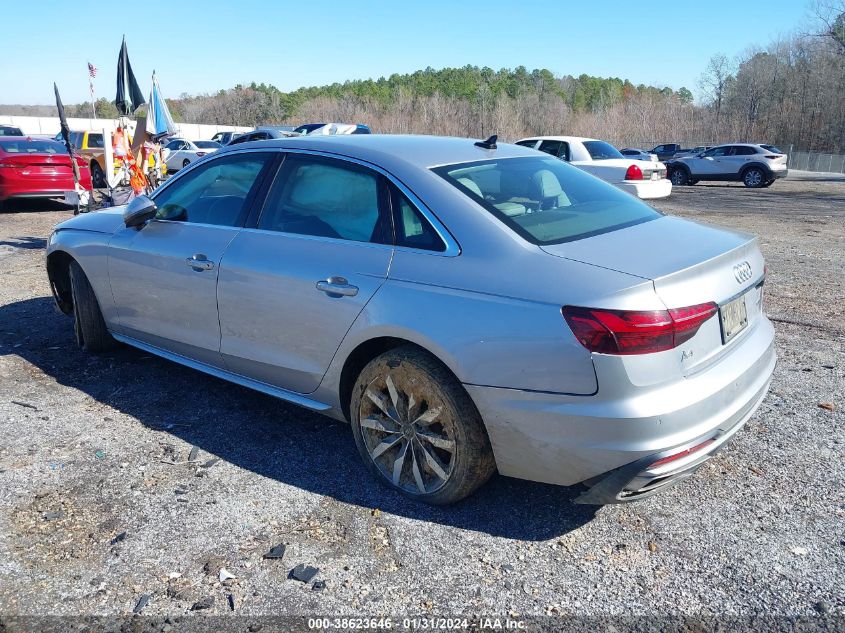 2021 AUDI A4 PREMIUM PLUS 40 - WAUBBAF43MN015004