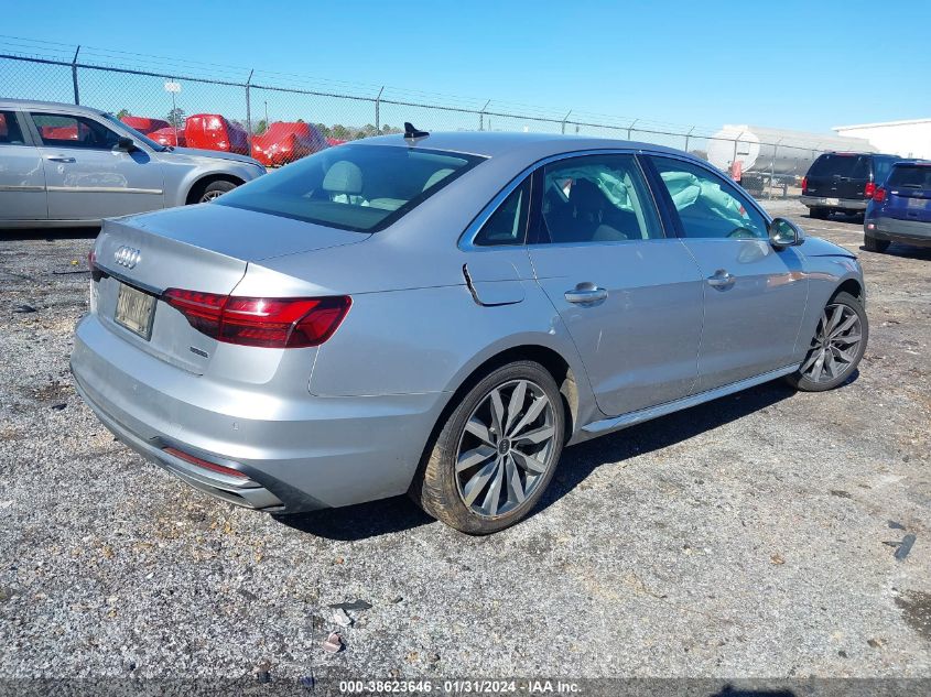 2021 AUDI A4 PREMIUM PLUS 40 - WAUBBAF43MN015004