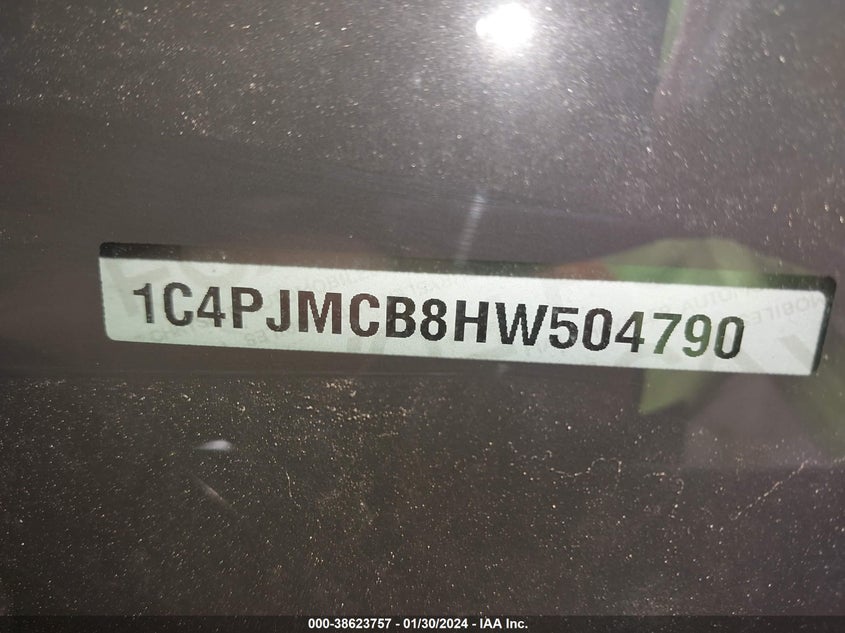 VIN 1C4PJMCB8HW504790 2017 JEEP CHEROKEE LATITUDE