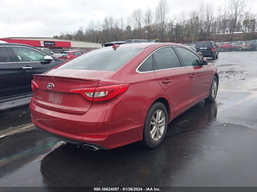 2015 HYUNDAI SONATA SE - 5NPE24AF8FH013908