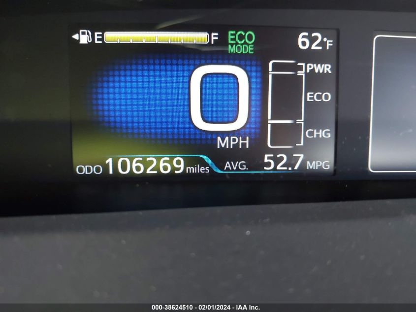 2017 TOYOTA PRIUS THREE TOURING - JTDKARFU7H3038341