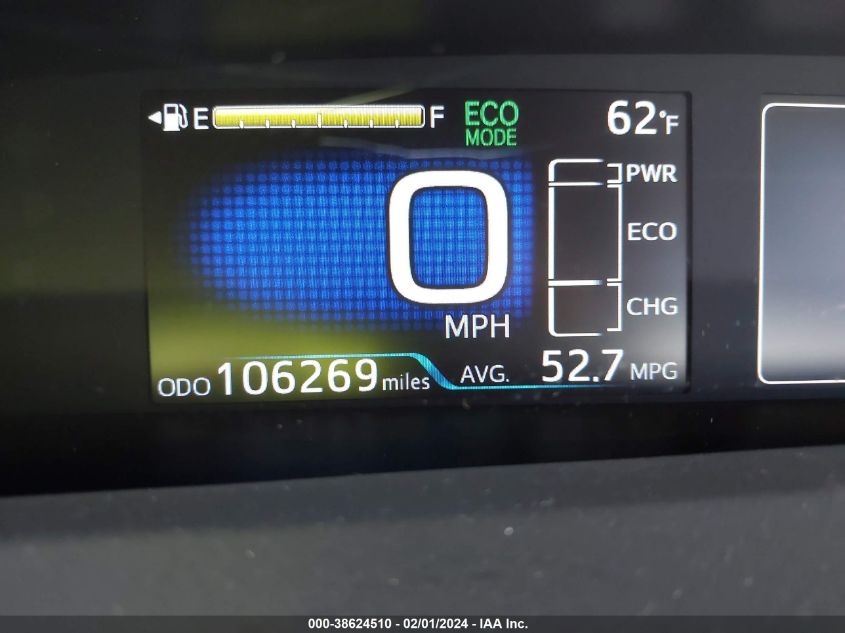 2017 TOYOTA PRIUS THREE TOURING - JTDKARFU7H3038341