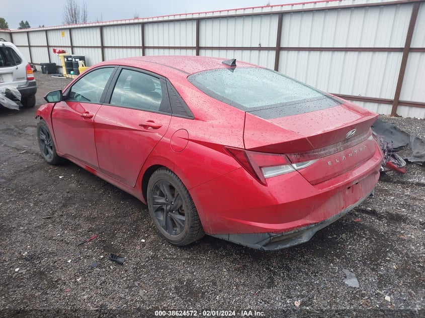 VIN 5NPLM4AG7MH009162 2021 HYUNDAI ELANTRA SEL