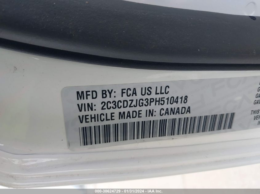 2023 DODGE CHALLENGER GT - 2C3CDZJG3PH510418