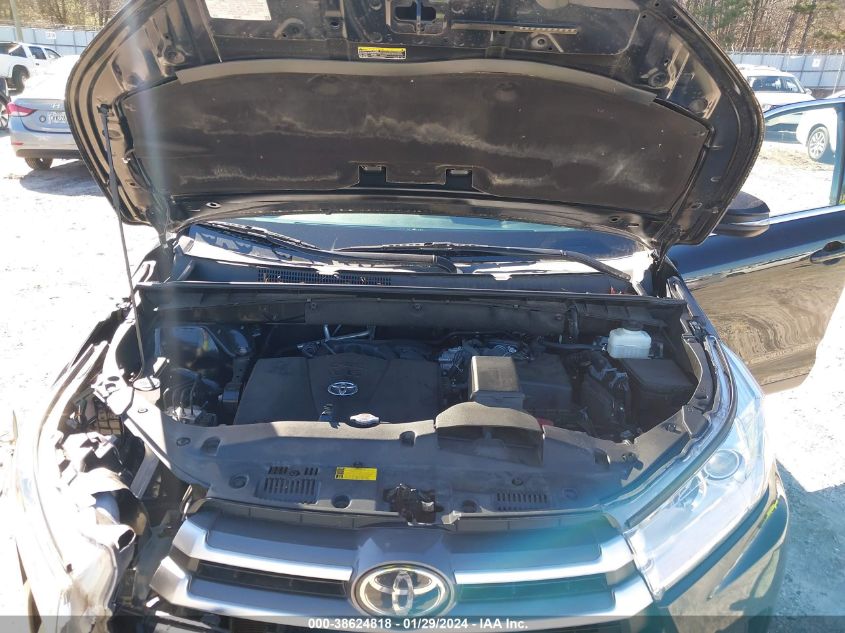 2019 TOYOTA HIGHLANDER XLE - 5TDKZRFH7KS555673