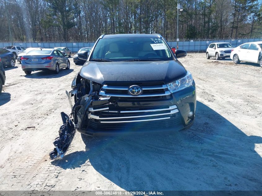 2019 TOYOTA HIGHLANDER XLE - 5TDKZRFH7KS555673