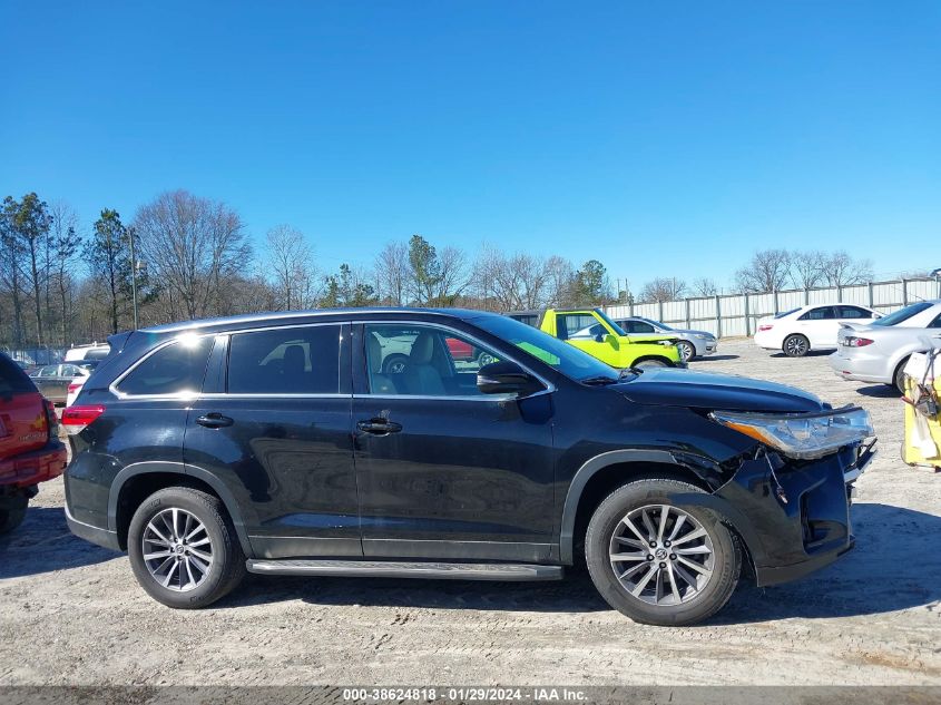 2019 TOYOTA HIGHLANDER XLE - 5TDKZRFH7KS555673