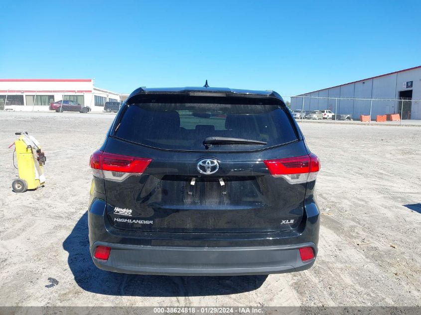 2019 TOYOTA HIGHLANDER XLE - 5TDKZRFH7KS555673