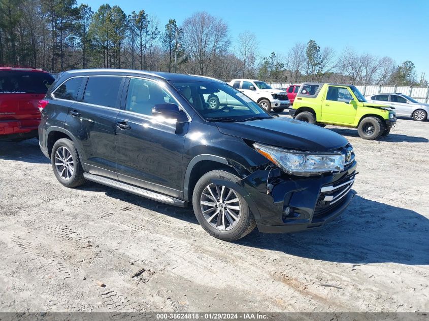 2019 TOYOTA HIGHLANDER XLE - 5TDKZRFH7KS555673