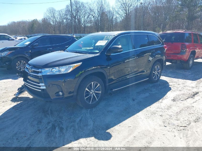 2019 TOYOTA HIGHLANDER XLE - 5TDKZRFH7KS555673