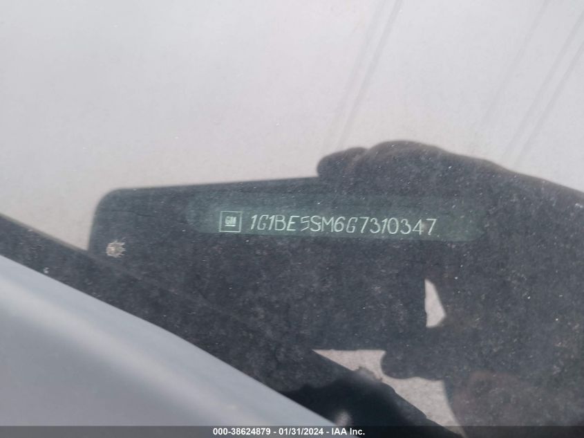 2016 CHEVROLET CRUZE LT AUTO - 1G1BE5SM6G7310347